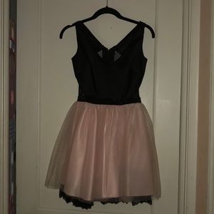 Black and Pink Party Dress